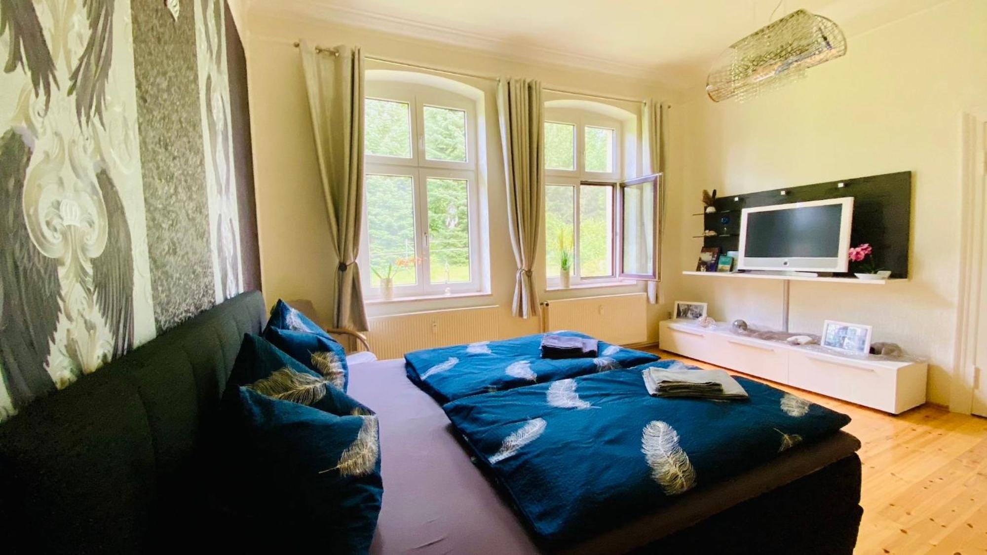 Ferienwohnung Villa Am Haussee Feldberger Seenlandschaft Exteriör bild